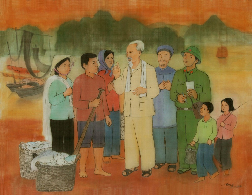 Bác Hồ thăm đào Tuần Châu,lụa, Đào Thế Am (Quảng Ninh)